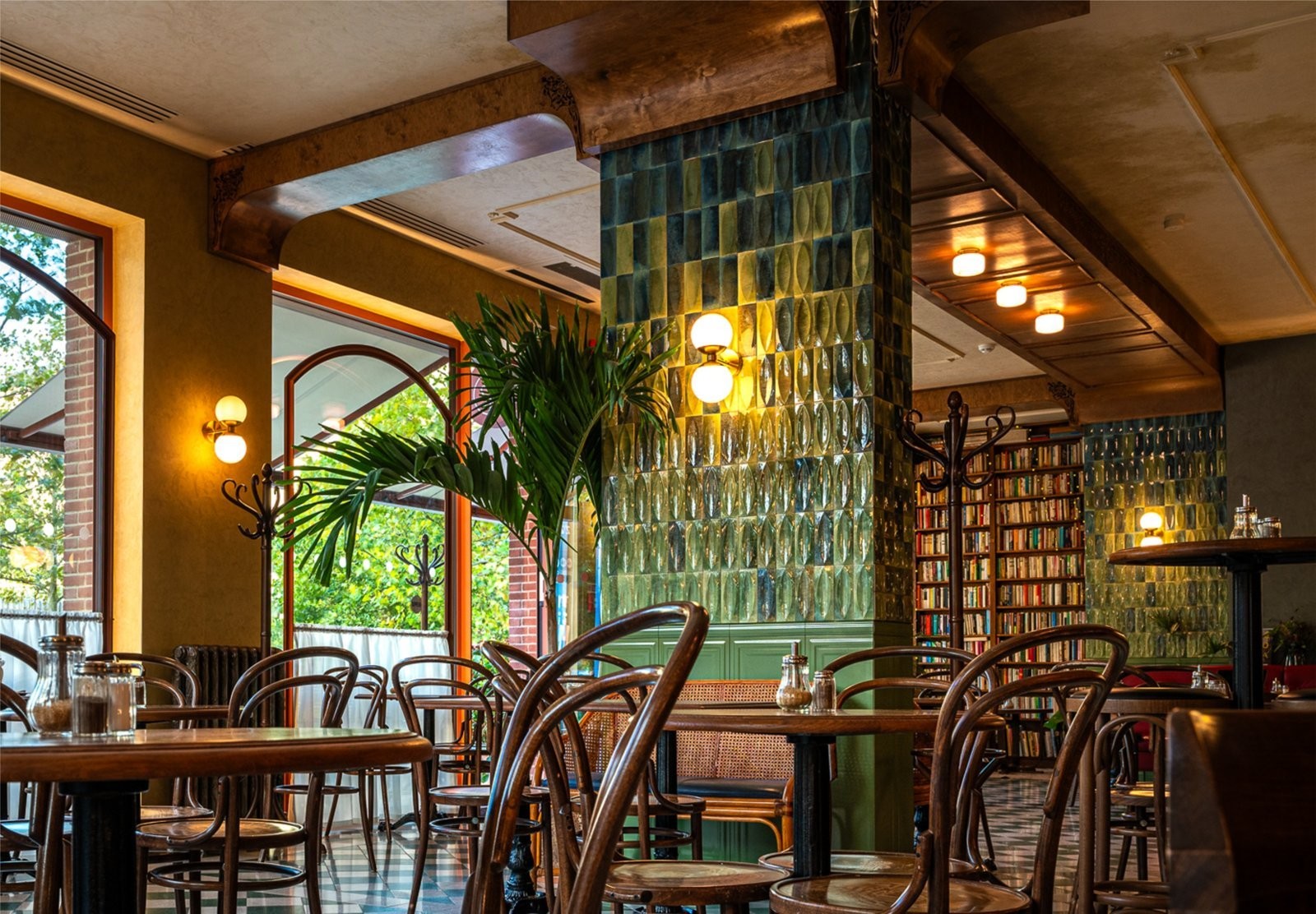 Dizajn interiéru ikonickej gastroprevádzky Bistro St. Germain v Bratislave.